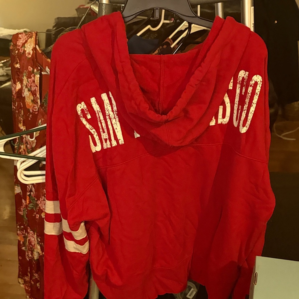 Fanatics Red 49ers Women's Sweater - Picture 12 of 15